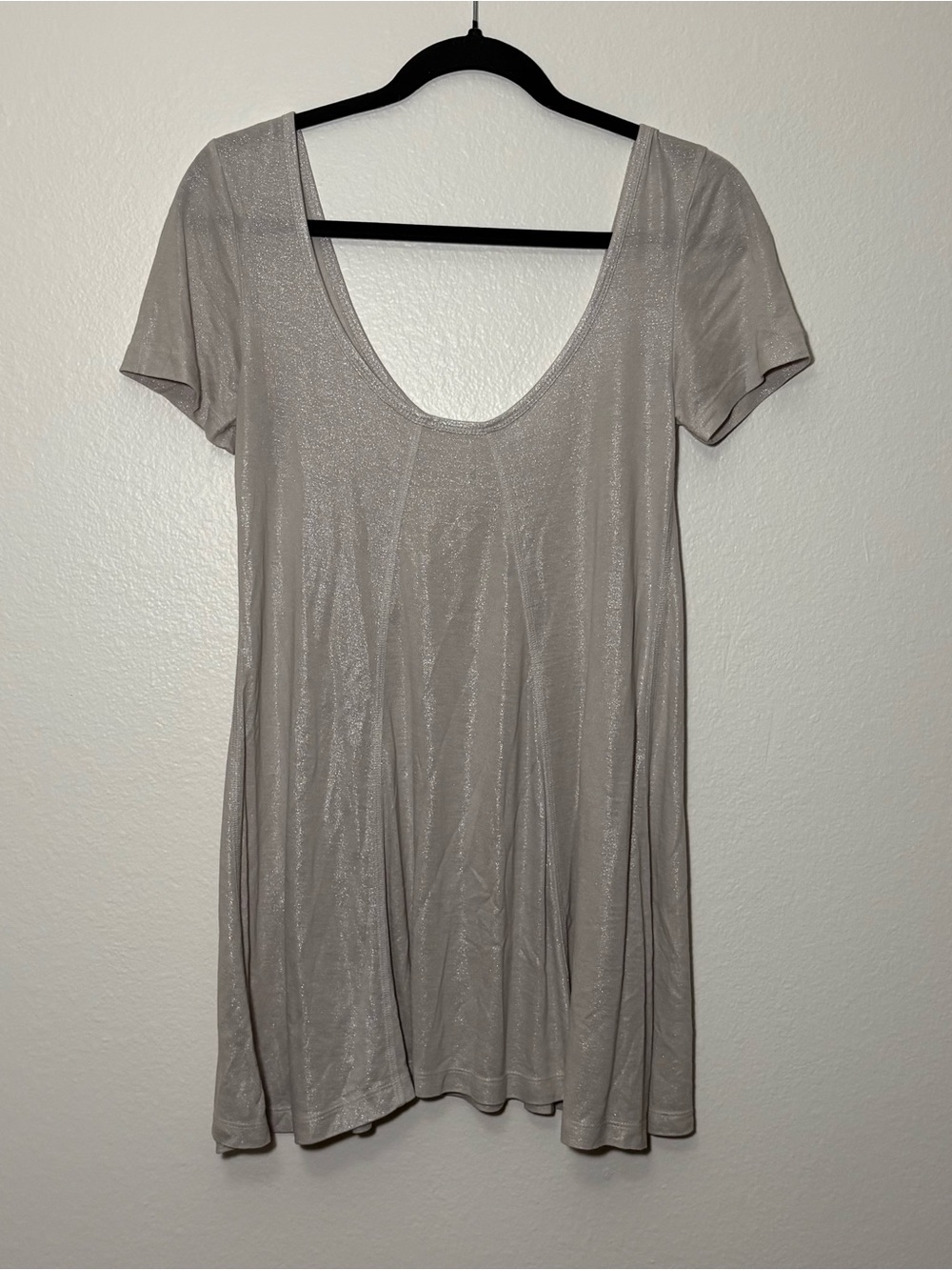 Free People Iridescent Teal Spark Tee Small